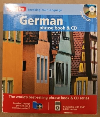 Berlitz German Phrase Book & CD (English and German Edition) New