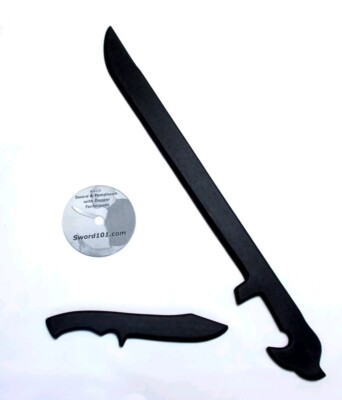 Praxtice Espada Training Sword Commando Knife Dagger FMA Instruction DVD