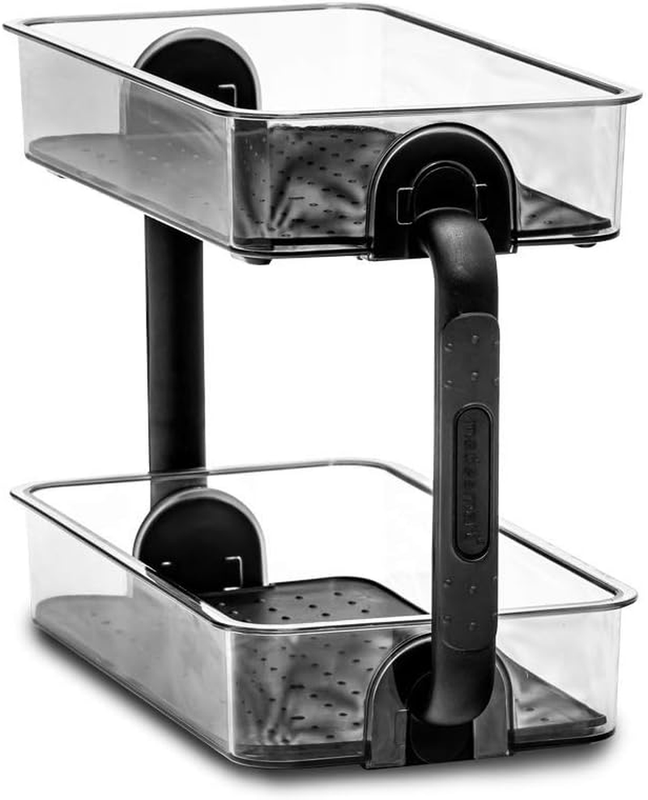 Clear 2-Tier Spice Organiser - Carbon