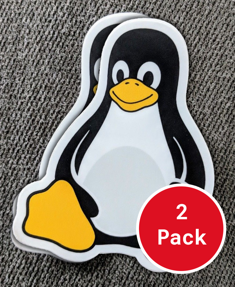 2x Linux Stickers Of Tux The Penguin Die Cut Vinyl 3 Inch Made In Usaのebay公認海外通販 セカイモン