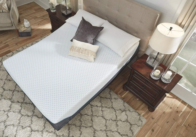 Queen Size Chime Elite 14 Inch Plush Green Tea & Charcoal Gel Memory Foam Mattre