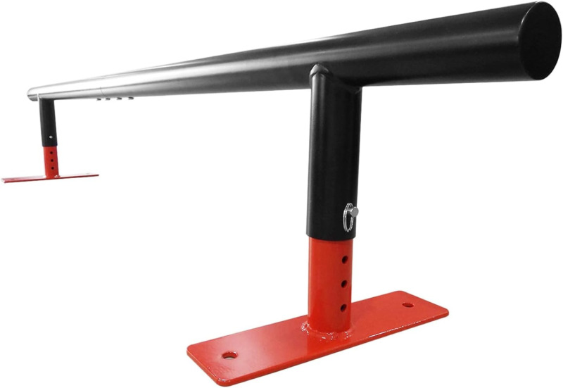 round Bar Skate Grind Rail - Adjustable Height, Detachable Guide Rail, for Skate