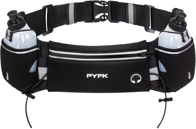 Running Belt with Water Bottles, Hydration Belt for Men and Women, Water Bottle