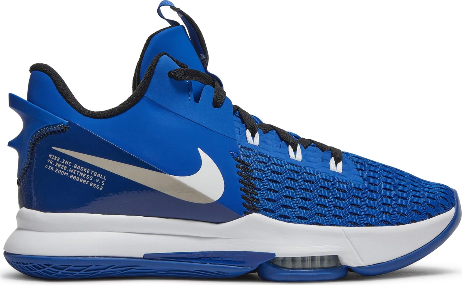 

Мужские кроссовки Nike Lebron Witness V Game Royal Blue Black White CQ9380-400 11, Синий, Nike LeBron Witness