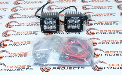 Rigid Industries D-Series PRO Spot Midnight Pair LED Lights 202213BLK