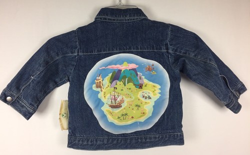 Captain Hook Peter Pan NeverLand Disney Denim Jacket Baby Size 12-18 months NWT