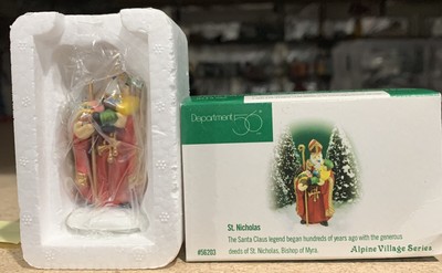 Department 56 Alpine Village Series St. Nicholas ~ NIB!!!