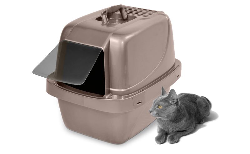 Van Ness Sifting Enclosed Cat Litter Box, Large Beige, Easy to Clean, BPA-Free