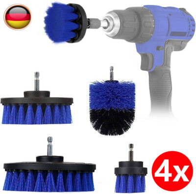 4 Set Bürstenaufsatz Reinigung Bürste Für Bohrmaschine Akkuschrauber Bohrbürsten