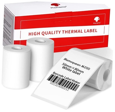 Labels Paper for Phomemo M110/M120/M200/M220 Label 1.97'' x 3.15'' (50mmx80mm)