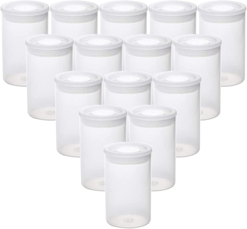 Film Canisters with Caps 35 Mm Empty Camera Reel Storage Containers Case Plastic