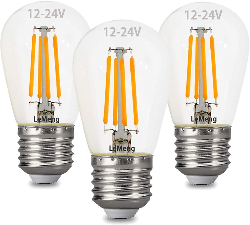 12Volt LED Light Bulb 4W Edison Filament Vintage Ac/Dc12V 24V Low Voltage