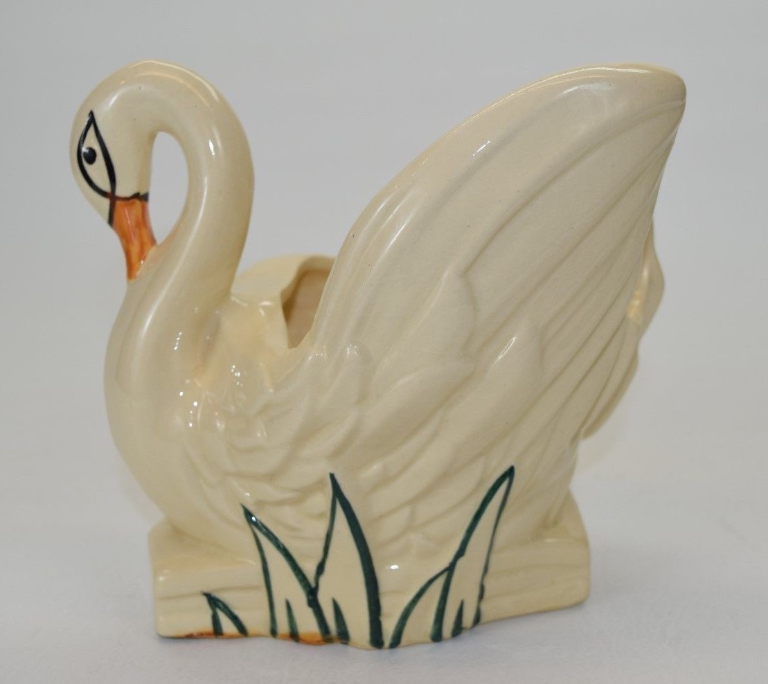 McCoy WHITE SWAN Pottery PLANTER