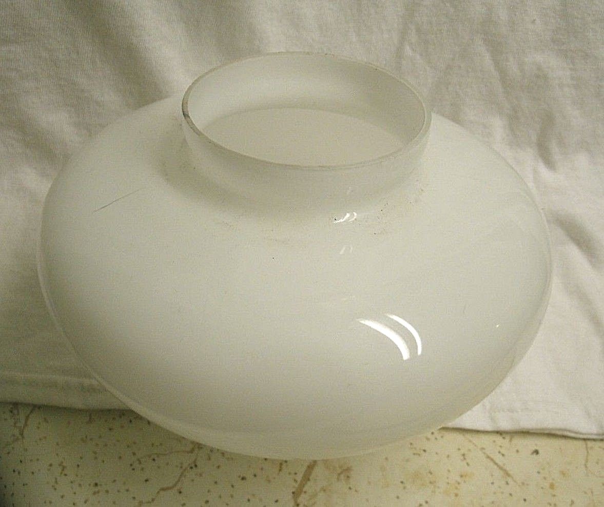 vintage White Glass Light Shade round mushroom shape ceiling fan light fixture