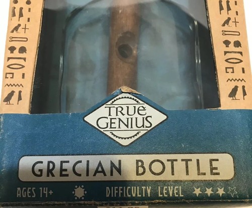 True Genius Grecian Glass Bottle Puzzle Difficulty Level 14-up New In Box