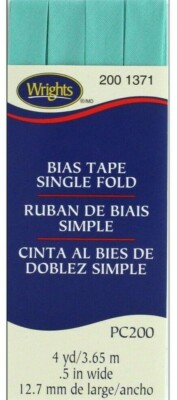 Wrights ~ (PC200-1371) - Single Fold Bias Tape - Aquamarine, 4yd
