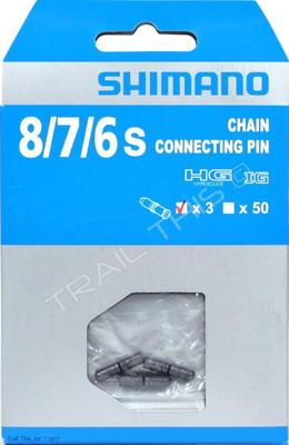 3-Pack Shimano 6 7 8-Speed Chain Connecting Pins fits CN-HG40 HG71 - Retail Pack