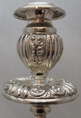 Sterling Silver 925 Candlestick Made In Italy Elegant Details 1478 Grams