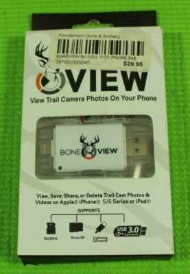 BoneView Trail Camera Reader for Apple iPhones 5/6 or iPads, Brand New