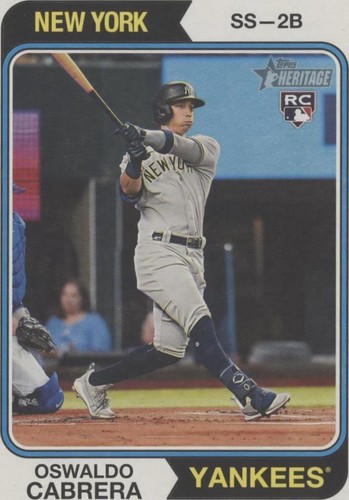 NY スーパールーキー！Oswaldo Cabrera 直筆サインカード OSWALDO CABRERA NEW YORK YANKEES JSA AUTHENTICATED ACTION