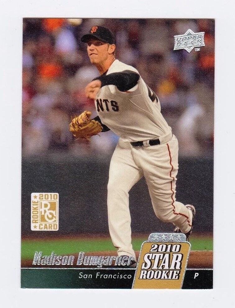 2010 Upper Deck #40 Madison Bumgarner Rookie RC Card . rookie card picture