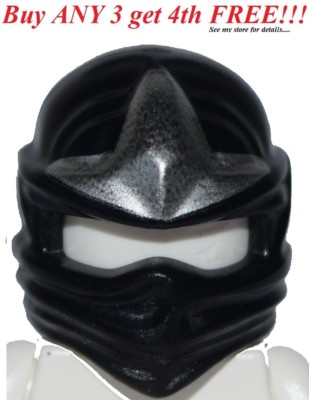 ☀️NEW Lego Ninjago Ninja BLACK HEAD WRAP ZX Cole Minifig
