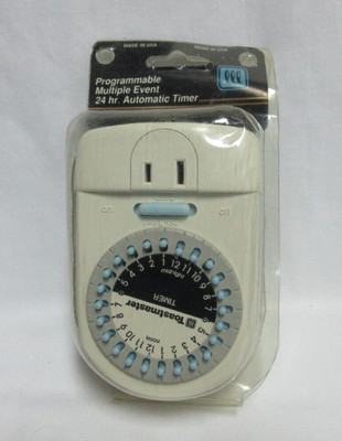 Vintage Toastmaster Multiple Event 24 Hour Timer With Plug And Dials NOS USA