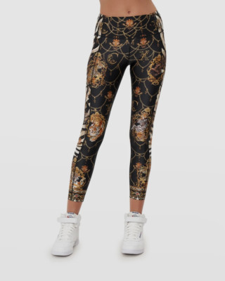 $269 Camilla Women's Black Active Side-Pocket Leggings Pants Size XS