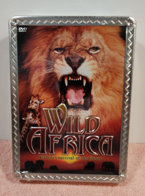 Wild Africa: Wildlife's Survival of the Fittest 5 DVDs in collector Tin New Seal