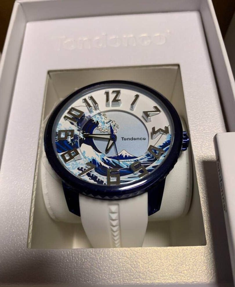 Pre-owned Tendence × Hokusai Watch Japan Icon Gulliver Round 2020 Limited Quartz Ty143102
