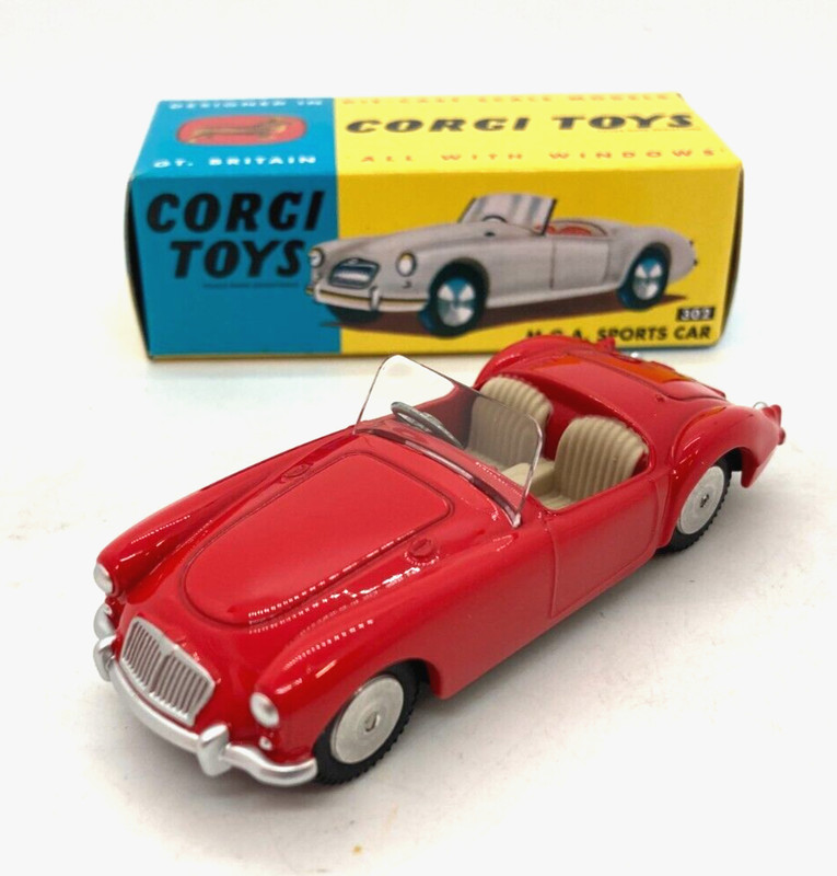 39798 Corgi Toys / Reedition / 302 M.G.A Sports Car Rouge