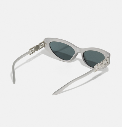 Pre-owned Versace Ve4470b-54741u-56 Grey Sunglasses In Gray