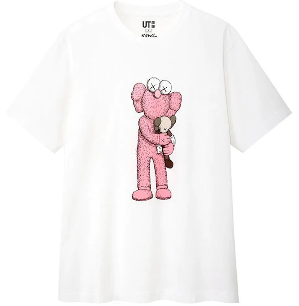 KAWS x UNIQLO, Kaws T Shirt, Pink BFF, New with Tag, Size XS