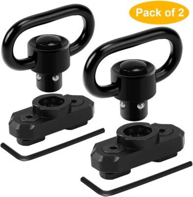 2Pack M-LOK MLOK Quick Release Sling Mount Push Button QD Sling Swivel Adaptor