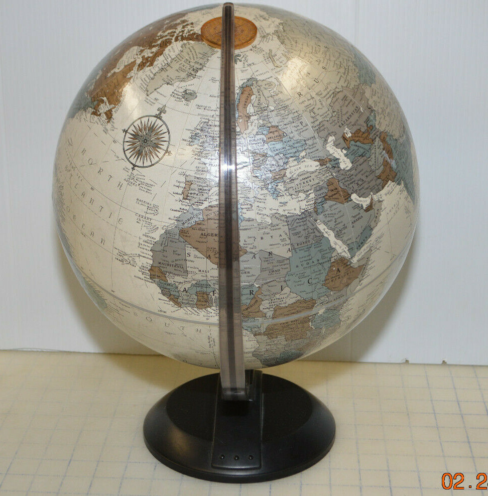 Replogle - 12 Inch Globe - Platinum Classic Series - Vintage Look Raised Relief