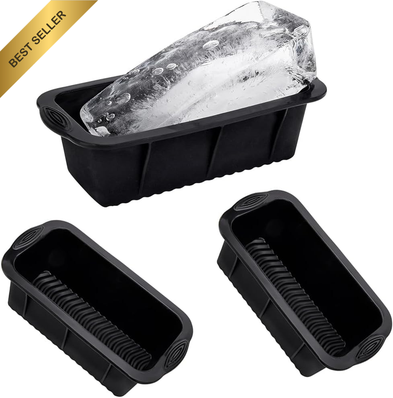 Extra Large Ice Block Mold, 3Pcs Ice Molds for Ice Bath, Silicone Cube Molds for