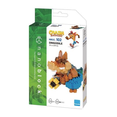 NBCC102 Nanoblock Dingodile Crash Bandicoot 130 pieces Building Blocks Age 12+