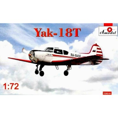 Amodel 72303-01 Plastic model airplane kit 1:72 Yakovlev Yak-18T modelling kit