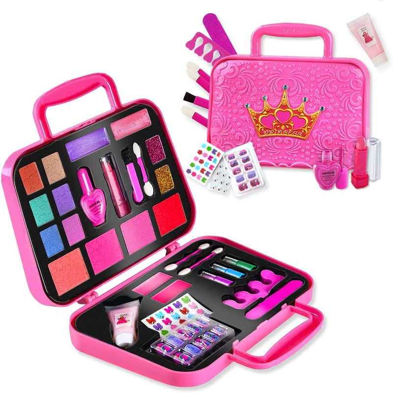 Kids Makeup Kit for Girls Washable Real Makeup Set for Little Girls Princess