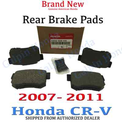 2007- 2011 Honda CR-V Genuine Factory OEM Rear Brake Pad Set [43022-SXS-010]