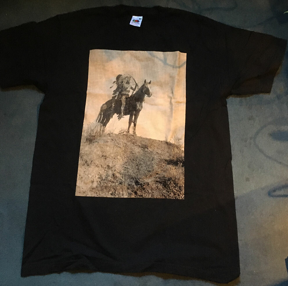 Rares TShirt Indio Indianer auf Pferd schwarz Größe M Size M