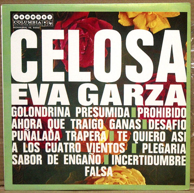 Eva Garza Celosa HL-8293 disco de vinilo 12'' recorded 1966