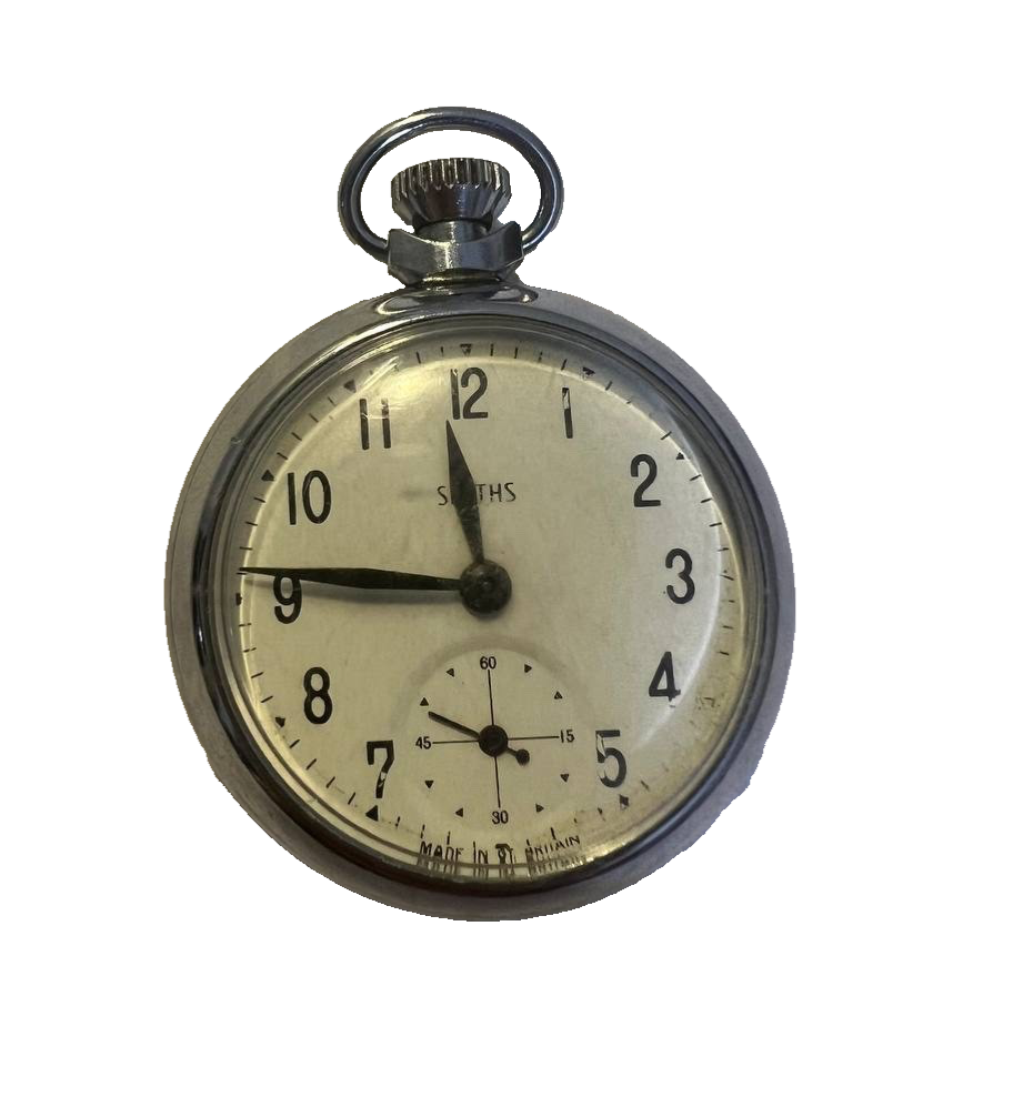 Smiths Pocket Watch Vintage Mechanical Made in Great Britain Small Seconds Class