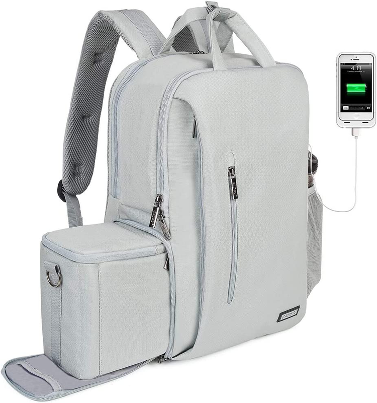Caden DSLR Camera Backpack Bag Waterproof anti Theft with 15.6 Inch Laptop Compa