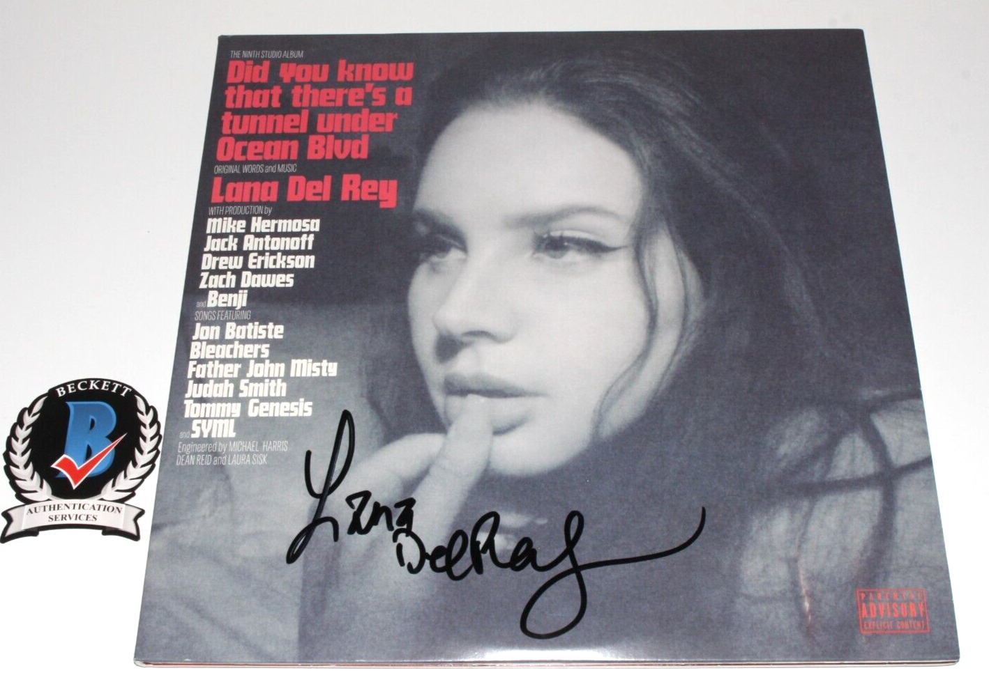 Lana Del Rey 直筆サイン LANA DEL REY SIGNED DID YOU KNOW THERE'S A TUNNEL UNDER