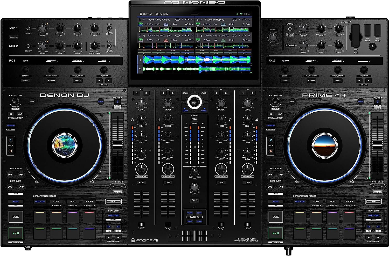 アボッチ DENON DJ Prime4 4chオールインワン 希少 DENON Prime 4 | 4chオールインワンDJシステム | Digiland