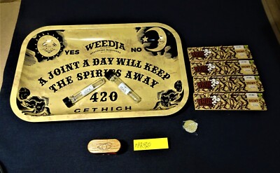 Original Monkey Pipe Ouija Board Tray LRG 4 Bros Rolling Paper 2 LockNLoad