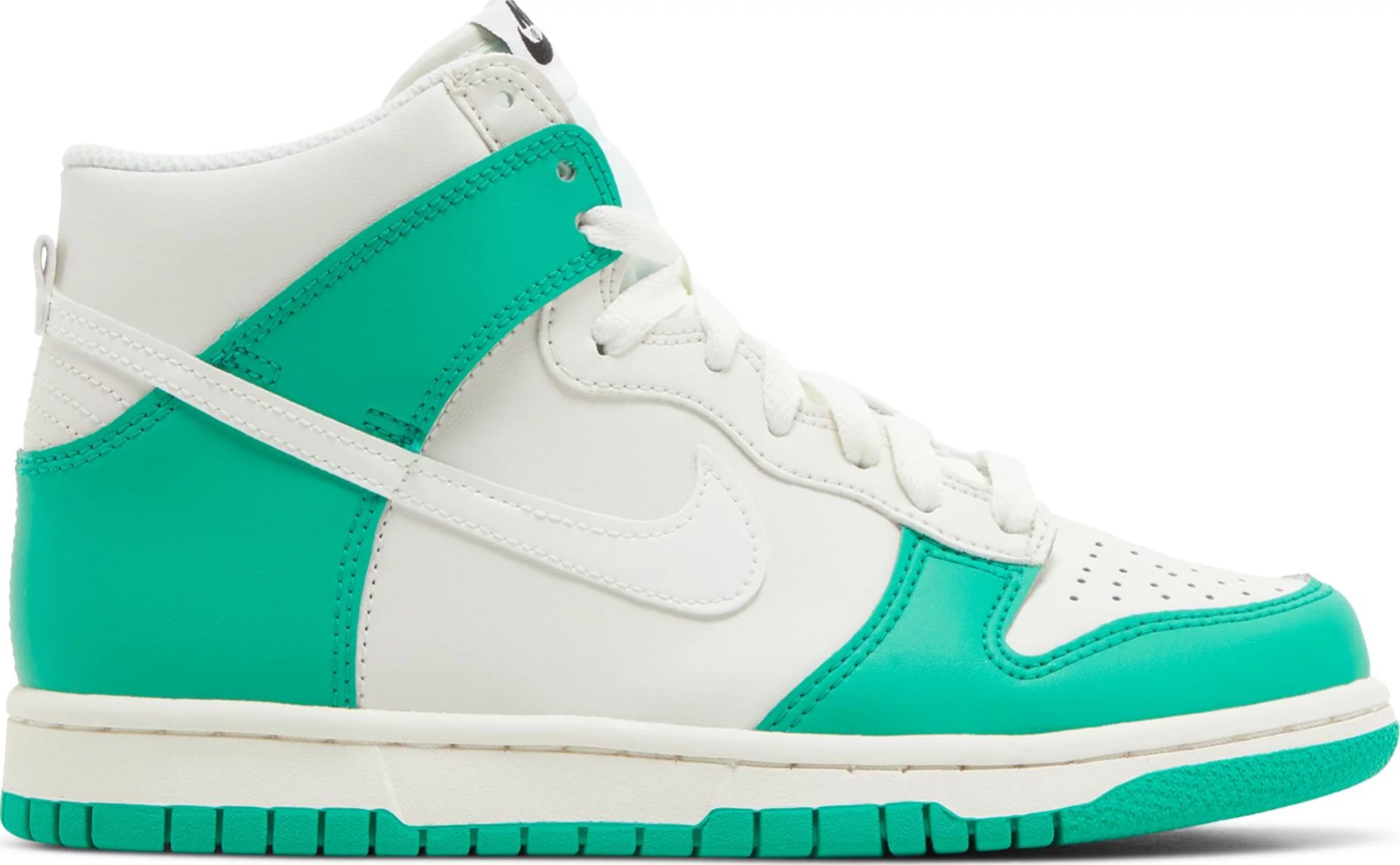 

Женские кроссовки Nike Dunk High GS Phantom White Stadium Green DB2179-002 5Y 6,5, Белый, Nike Dunk High
