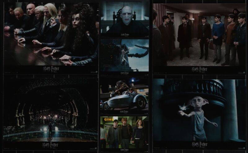 Harry Potter Deathly Hollows - French Lobby Cards - 8 cards and envelope