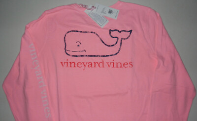 NWT WOMENS M OR L VINEYARD VINES TRI COLOR VINTAGE WHALE LS T-SHIRT
